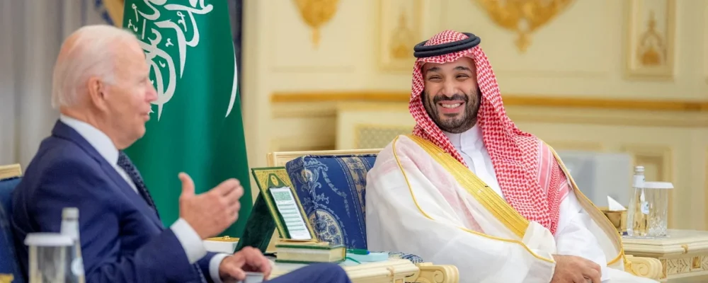 America's promotion of full relations between Saudi Arabia and Israel