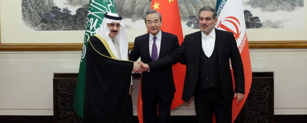 China's influence in the region with mediation between Iran and Saudi Arabia
