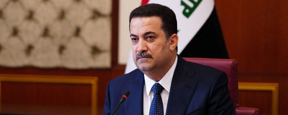 New Iraqi Prime Minister Mohammed Shia al-Sudani meets for the first regular session of the Council of Ministers in Baghdad, Iraq October 28, 2022. Iraqi Prime Minister Media Office/Handout via REUTERS
