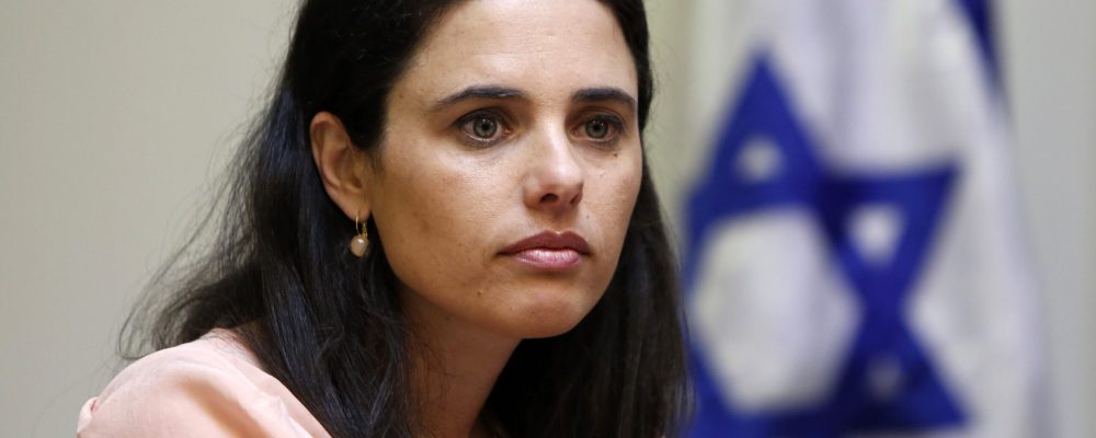 Ayelet Shaked of the right-wing Jewish Home party, shown here on May 6, is Israel's new justice minister. During her two years in parliament, she called for bringing more conservative judges to Israel's highest court.
