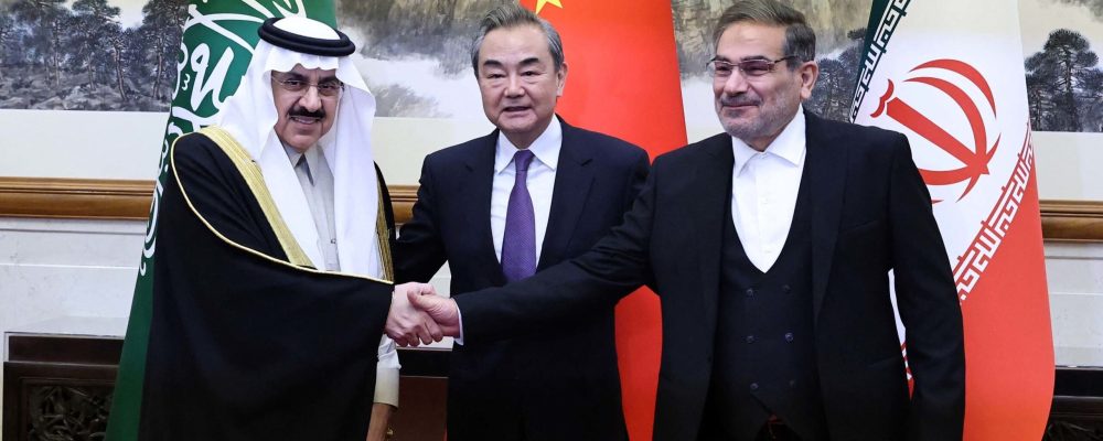 The agreement between Iran and Saudi Arabia is not China's active role in the Persian Gulf