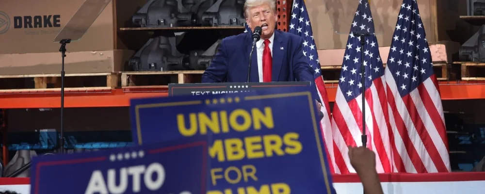 Union members support Trump